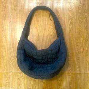 Dark Green Puffy Tote Bag (quilted Carryon)